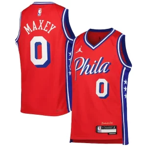 Prestigioso Gorgeous Ottimo Tyrese Maxey Philadelphia 76ers Jordan Brand Youth Swingman Jersey Statement Edition Red