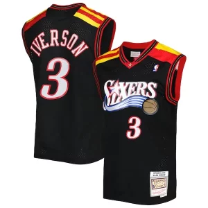 Prestigioso Lussuoso Allen Iverson Philadelphia 76ers Hardwood Classics 2006/07 Swingman Jersey Black