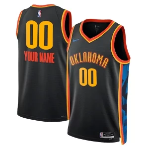Prestigioso Oklahoma City Thunder Nike Unisex 2024/25 Custom Swingman Jersey City Edition Black