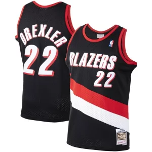Prestigioso Ottimo Meraviglioso Clyde Drexler Portland Trail Blazers 1991/92 Hardwood Classics Swingman Jersey Black