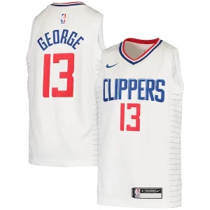 Prestigioso Paul George LA Clippers Nike Youth 2020/21 Swingman Jersey Association Edition White