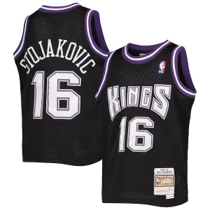 Prestigioso Peja Stojakovic Sacramento Kings Youth 2001/02 Hardwood Classics Swingman Jersey Black
