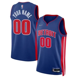 Prestigioso Raffinato Classico Detroit Pistons Nike 2021/22 Diamond Swingman Custom Jersey Icon Edition Blue