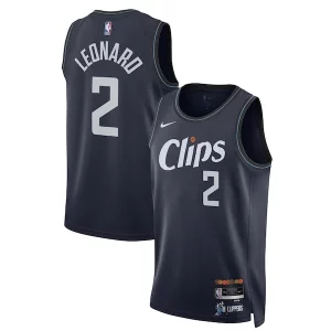Prestigioso Raffinato Moderno Kawhi Leonard LA Clippers Nike Unisex 2023/24 Swingman Jersey Navy City Edition