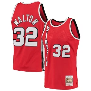 Prestigioso Stupendo Bill Walton Portland Trail Blazers 1976/77 Hardwood Classics Swingman Jersey Red