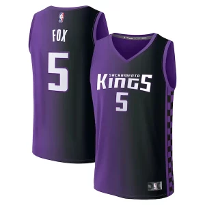 Prestigioso Stupendo Versatile De'Aaron Fox Sacramento Kings Fast Break Replica Player Jersey Statement Edition Purple