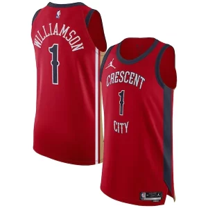 Raffinato Carino Fantastico Zion Williamson New Orleans Pelicans Jordan Brand Authentic Jersey Association Edition Red