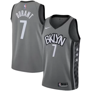 Raffinato Comodo Duraturo Kevin Durant Brooklyn Nets Nike 2019/2020 Swingman Jersey Statement Edition Gray