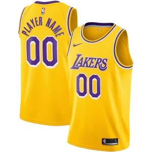 Raffinato Cool Accattivante Los Angeles Lakers Nike 2020/21 Swingman Custom Jersey Icon Edition Gold