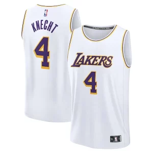 Lussuoso Versatile Dalton Knecht Los Angeles Lakers Fast Break Replica Player Jersey Association Edition White