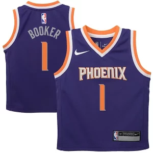 Eccezionale Devin Booker Phoenix Suns Nike Preschool Replica Jersey Purple Icon Edition