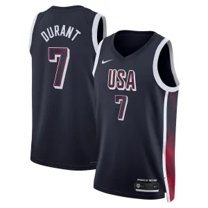 Raffinato Fascinante Kevin Durant USA #7 Nike 2024 Swingman Player Jersey Navy