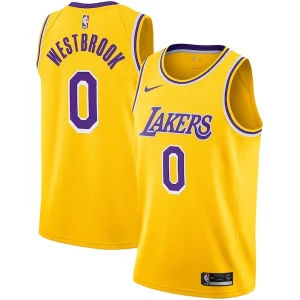 Raffinato Lussuoso Russell Westbrook Los Angeles Lakers Nike 2020/21 Swingman Player Jersey Gold Icon Edition