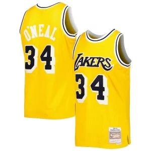 Raffinato Meraviglioso Resistente Shaquille O'Neal Los Angeles Lakers 1996/97 Hardwood Classics Off Court Swingman Jersey Yellow