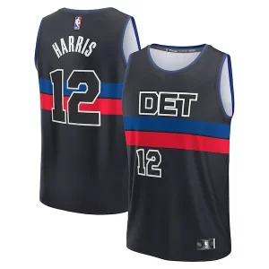 Eccezionale Tobias Harris Detroit Pistons Youth Fast Break Player Jersey Statement Edition Black