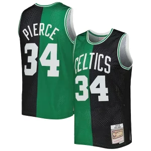 Raffinato Moderno Paul Pierce Boston Celtics Hardwood Classics 2007/08 Split Swingman Jersey Black/Kelly Green