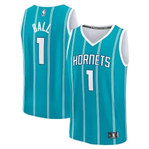 Raffinato Sofisticato Incantevole LaMelo Ball Charlotte Hornets Youth Fast Break Replica Player Jersey Icon Edition Teal