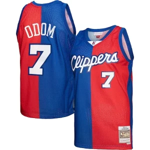 Raffinato Trendy Lamar Odom LA Clippers Hardwood Classics 2000/01 Split Swingman Jersey Royal/Red