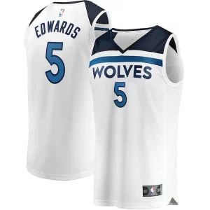 Resistente Anthony Edwards Minnesota Timberwolves Youth Fast Break Replica Player Jersey Association Edition White
