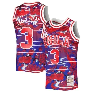 Resistente Carino Cool Allen Iverson Philadelphia 76ers 1996/97 Hardwood Classics Lunar New Year Swingman Jersey Red