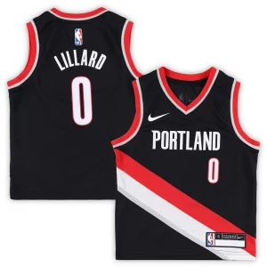 Resistente Damian Lillard Portland Trail Blazers Nike Preschool Swingman Player Jersey Icon Edition Black