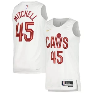 Resistente Elegante Donovan Mitchell Cleveland Cavaliers Nike Unisex Swingman Jersey Association Edition White/Wine