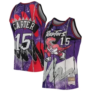 Resistente Gorgeous Vince Carter Toronto Raptors Hardwood Classics 1998/99 Hyper Hoops Swingman Jersey Purple