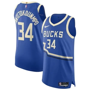 Resistente Incantevole Eccezionale Giannis Antetokounmpo Milwaukee Bucks Nike 2024/25 Authentic Player Jersey City Edition Royal