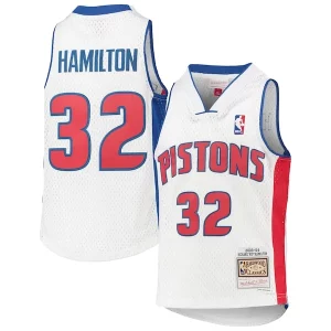 Resistente Incantevole Moderno Richard Hamilton Detroit Pistons Youth 2003/04 Hardwood Classics Swingman Jersey White
