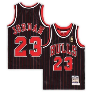 Resistente Lussuoso Michael Jordan Chicago Bulls Preschool 1996/97 Hardwood Classics Authentic Jersey Black/Red/White