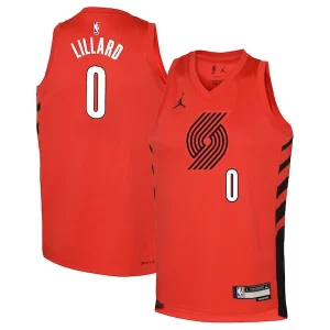 Resistente Meraviglioso Carino Damian Lillard Portland Trail Blazers Jordan Brand Youth Swingman Jersey Statement Edition Red