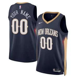 Resistente New Orleans Pelicans Nike Unisex 2022/23 Swingman Custom Jersey Navy Icon Edition
