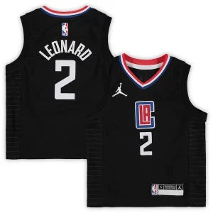 Resistente Pratico Kawhi Leonard LA Clippers Jordan Brand Preschool 2020/21 Fast Break Replica Jersey Statement Edition Black