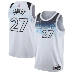 Resistente Rudy Gobert Minnesota Timberwolves Nike Unisex 2024/25 Swingman Player Jersey City Edition White