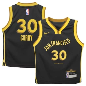 Resistente Stephen Curry Golden State Warriors Nike Toddler Swingman Replica Jersey City Edition Black