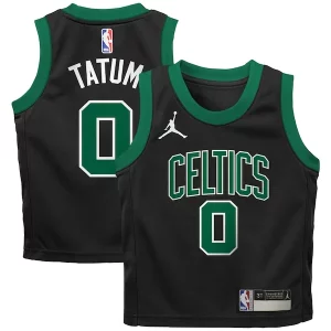 Robusto Accattivante Fascinante Jayson Tatum Boston Celtics Jordan Brand Preschool 2022/23 Replica Jersey Statement Edition Black