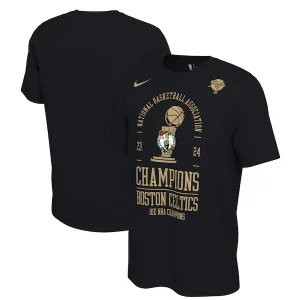 Robusto Boston Celtics Nike 18 Time NBA Finals Champions Locker Room T Shirt Black
