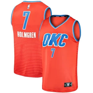 Robusto Chet Holmgren Oklahoma City Thunder Fast Break Replica Player Jersey Statement Edition Orange