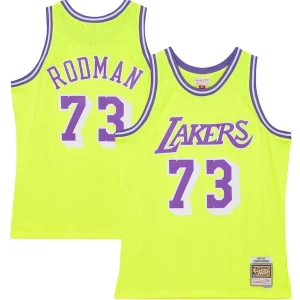 Robusto Cool Raffinato Dennis Rodman Los Angeles Lakers Hardwood Classics 1998/99 Tropical Swingman Jersey Neon Yellow