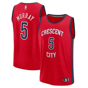 Meraviglioso Versatile Dejounte Murray New Orleans Pelicans Youth Fast Break Replica Player Jersey Statement Edition Red