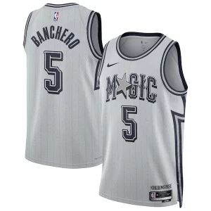 Robusto Delizioso Paolo Banchero Orlando Magic Nike Unisex 2024/25 Swingman Player Jersey City Edition Silver