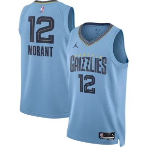 Robusto Duraturo Bellissimo Ja Morant Memphis Grizzlies Jordan Brand Unisex Swingman Jersey Statement Edition Light Blue