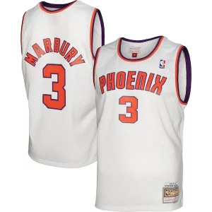 Robusto Elegante Stephon Marbury Phoenix Suns 2001/02 Hardwood Classics Swingman Jersey White