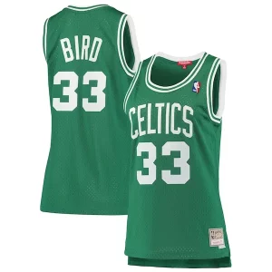 Robusto Larry Bird Boston Celtics Women's 1985 86 Hardwood Classics Swingman Jersey Kelly Green