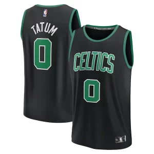 Resistente Jayson Tatum Boston Celtics Fast Break Replica Player Jersey Statement Edition Black