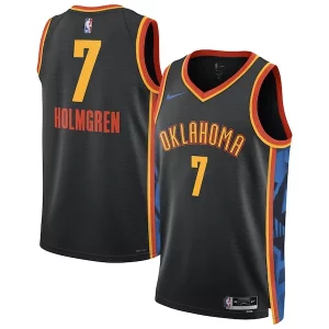 Robusto Moderno Incantevole Chet Holmgren Oklahoma City Thunder Nike Unisex 2024/25 Swingman Player Jersey City Edition Black