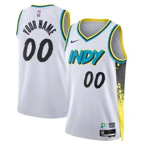 Robusto Prestigioso Indiana Pacers Nike Unisex 2024/25 Custom Swingman Jersey City Edition White