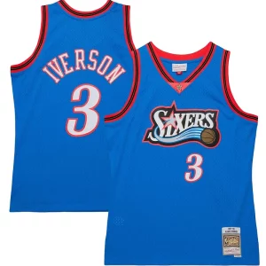 Robusto Raffinato Allen Iverson Philadelphia 76ers Hardwood Classics 1997/98 Tropical Swingman Jersey Royal