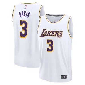 Robusto Resistente Anthony Davis Los Angeles Lakers Youth Fast Break Replica Player Jersey Association Edition White