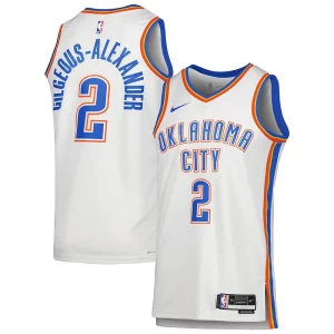 Bellissimo Fascinante Shai Gilgeous Alexander Oklahoma City Thunder Nike Unisex Swingman Jersey Association Edition White